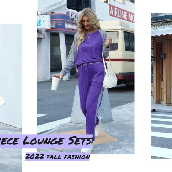 Women's Long Sleeve Pajama Set with Pockets, Soft Lounge Wear